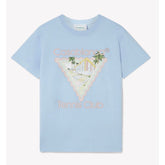 Casablanca Blue Cotton T-Shirt